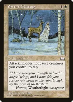 Serra's Blessing Weatherlight HP MTG - Image 1