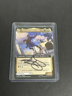 MTG Magic the Gathering Peter Parker Amazing Spider-Man Promo Signed By Artist - Image 1