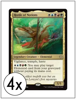 4x Horde of Notions, Lorwyn Eclipsed Commander, Magic, MTG NM - Image 1
