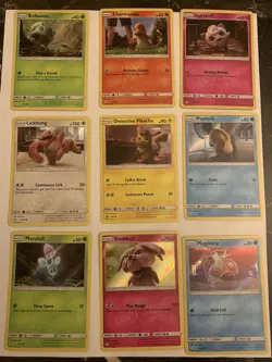 Pokemon Cards Set Of 9 Detective Pikachu Promo Cards Pokemon Lot Nintendo - Image 1