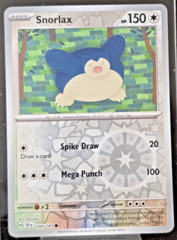 Snorlax 144/191 Surging Sparks Reverse Holo NM Pokemon TCG - Image 1