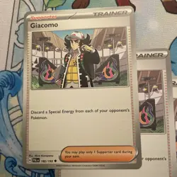 4x Giacomo 182/193 x4 - Paldea Evolved - Pokemon TCG - Playset - NM - Image 2