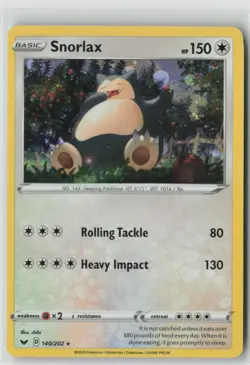 Snorlax (Cosmos Holo) 140/202 Holo Promo Blister Exclusives Pokemon MP - Image 1