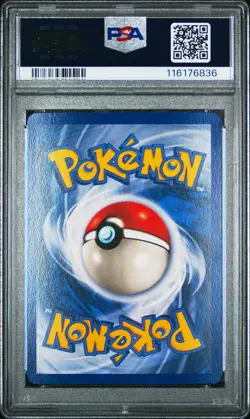 1999 POKEMON FOSSIL #7 HITMONLEE-HOLO PSA 7 - Image 2