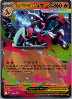 Mega Charizard X ex - 029 029 Holo Promo ME: Mega Evolution Promo Pokemon NM - Image 1