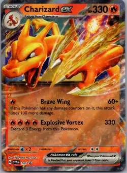Charizard ex 161 Holo Promo Scarlet & Violet Promo Pokemon Near Mint - Image 1