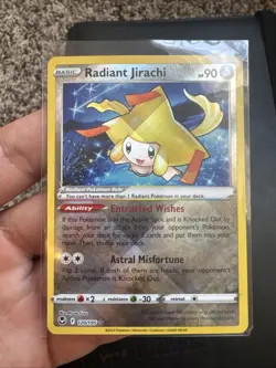 Pokemon TCG Silver Tempest Radiant Jirachi Radiant Rare 120/195 - Image 1