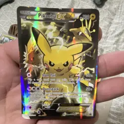 Pokemon Pikachu EX XY124 XY Full Art Holo Promo 130 HP Pokemon TCG Age 6+. - Image 1