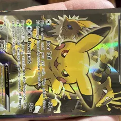 Pokemon Pikachu EX XY124 XY Full Art Holo Promo 130 HP Pokemon TCG Age 6+. - Image 4