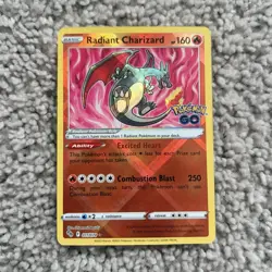 Radiant Charizard 011/078 Pokemon GO Radiant Rare Holo ENG 2022 HP 160 - Image 1