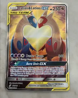 Pokemon Latias & Latios GX 170/181 Team Up Ultra Rare Tag Team Holo NM - Image 1