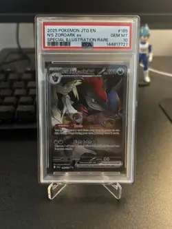 Pokemon N’s Zoroark EX 185/159 Special Illustration Rare PSA 10 - Image 1