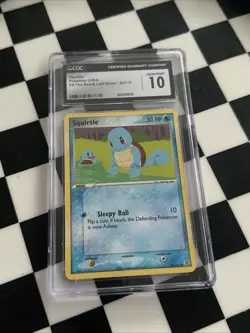 2004 POKEMON EX FIRE RED & LEAF GREEN Squirtle CGC GRADE 10 - Image 1