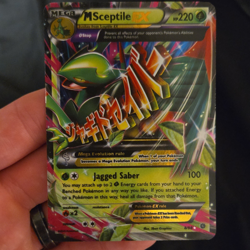 Pokemon TCG M Sceptile EX 8/98 XY Ancient Origins Ultra Rare Holo Full Art - Image 1