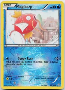 Magikarp 23/124 Common Dragons Exalted Pokemon Reverse Holo Heavily Played - Image 1
