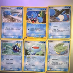 Pokemon TCG Aquapolis Water Commons Lot of 6 Spheal/Horsea/Marill + 2003 EN - Image 1