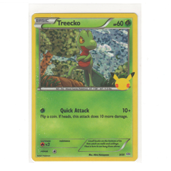 Pokemon TCG Treecko 3/25 McDonalds 25th Anniversary Holo LP - Image 1