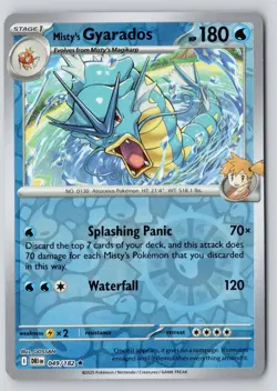 Misty's Gyarados 049/182 Rare Destined Rivals Reverse Holo Near Mint - Image 1