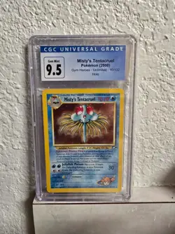 2000 POKEMON GYM HEROES - HOLO #10/132 MISTY'S TENTACRUEL CGC GEM MINT 9.5 /10 - Image 1