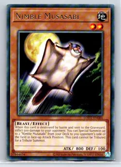 Nimble Musasabi LODT-EN086 Rare Light of Destruction Yu-Gi-Oh Lightly Played - Image 1