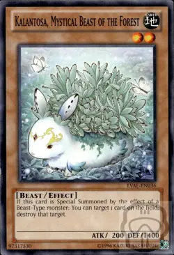 Kalantosa Mystical Beast of the Forest LVAL-EN036 Legacy of the Valiant Yu-Gi-Oh - Image 2