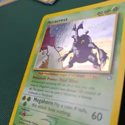 Pokemon TCG Heracross Neo Genesis Holo Card 6/111 Unlimited Rare - Image 2