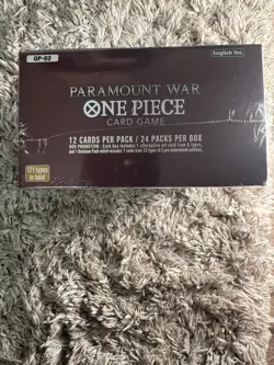 One Piece TCG OP-02 Paramount War Booster Box PRISTINE CASE FRESH W/ RECEIPT💎⚡ - Image 2