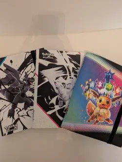 Lot Of 3 NEW POKEMON TCG Binders: PRISMATIC EVOLUTIONS, BLACK BOLT & WHITE FLARE - Image 1