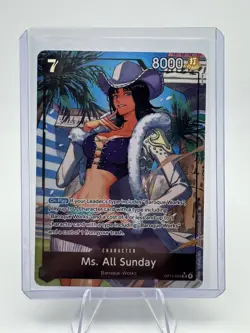 One Piece The Azure Sea’s Seven Ms. All Sunday OP14-084 Alt Art English NM - Image 3