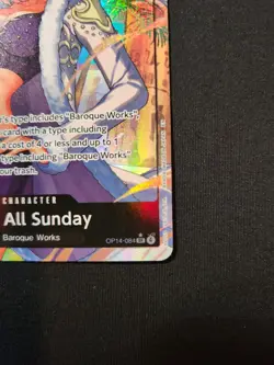 Bandai One Piece CCG Ms. All Sunday OP14-084 Super Rare Alt Art Foil 8000 - Image 2
