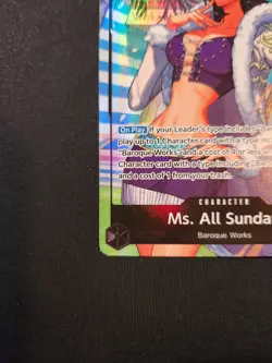 Bandai One Piece CCG Ms. All Sunday OP14-084 Super Rare Alt Art Foil 8000 - Image 5
