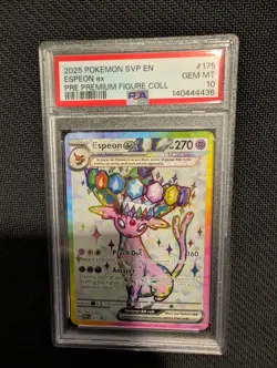 2025 POKEMON SVP EN-SV BLACK STAR PROMO #175 ESPEON EX PSA 10 - Image 1