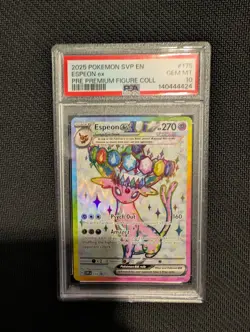 2025 POKEMON SVP EN-SV BLACK STAR PROMO #175 ESPEON EX PSA 10 - Image 1