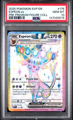 2025 POKEMON SVP EN-SV BLACK STAR PROMO #175 ESPEON EX PSA 10 - Image 1