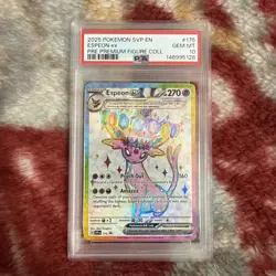 PSA 10 Espeon EX #175 2025 Pokemon SVP EN-SV Black Star Promo PSA 10 GM MNT - Image 1