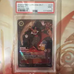 2025 DISNEY LORCANA EN 7-ARCHAZIA'S ISLAND RATIGAN - NEFARIOUS CRIMINAL PSA 9 - Image 2