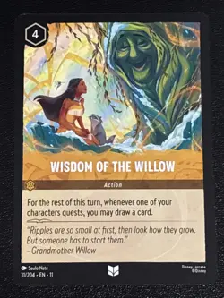Disney Lorcana Winterspell Wisdom of the Willow 31/204 NM - Image 1