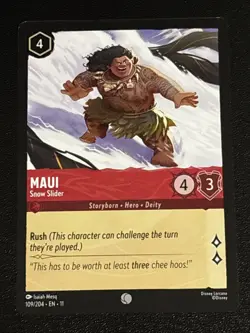 Disney Lorcana Winterspell Maui - Snow Slider 109/204 NM - Image 1