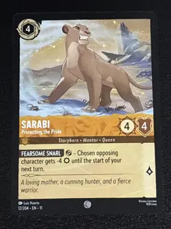 Disney Lorcana Winterspell Sarabi - Protecting the Pride 12/204 NM - Image 1