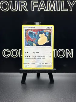 Pokemon Snorlax SWSH119 Sword & Shield Black Star Promo Holo 5 SWIRL NM - Image 1