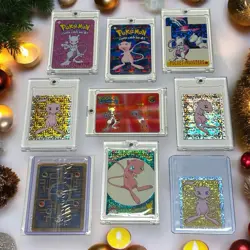 VTG POKEMON CARDS Lot - MEW & MEWTWO - Rare 90s Holo CASED Collection - Image 3