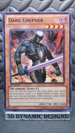 | Yugioh Dark Grepher LCYW-EN208 1st Edition Common Yugis World LP 🔥 | - Image 1