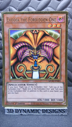 | Yugioh Exodia the Forbidden One MGED-EN005 1st Maximum Gold El Dorado LP 🔥 | - Image 1
