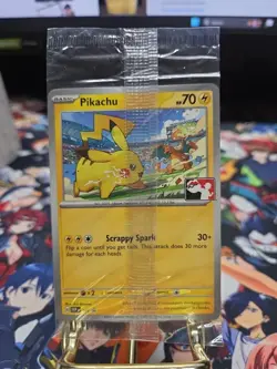 NM Pikachu SVP101 Black Star Promo Play League Pokemon Card TCG SEALED - Image 1