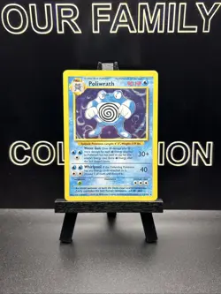 Poliwrath Unlimited Holo Rare Pokemon TCG Card Base Set 13/102 MP - Image 1