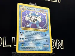 Poliwrath Unlimited Holo Rare Pokemon TCG Card Base Set 13/102 MP - Image 4