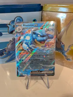 Pokemon TCG Blastoise EX #30/142 S&V Stellar Crown Holo Double Rare Card - Image 1