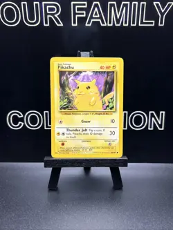 Pikachu 58/102 Pokemon Base Set 1999 Yellow Cheeks Regular LP WOTC Card - Image 1