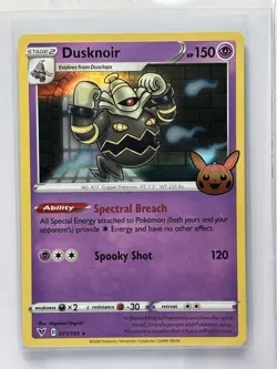 4x Dusknoir 071/185 Halloween 2023 Trick or Trade Holo Rare Pokemon Card - Image 4