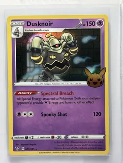 4x Dusknoir 071/185 Halloween 2023 Trick or Trade Holo Rare Pokemon Card - Image 5